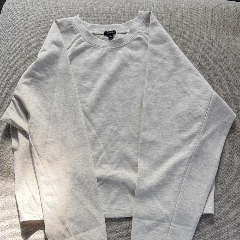 Express Cream Long Sleeve Top